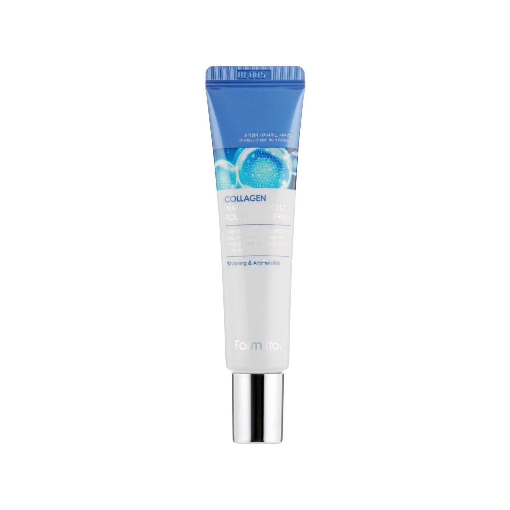 Сироватка для обличчя FarmStay Collagen Water Full Moist Rolling Eye Serum Для шкіри навколо очей 25 мл (8809480772504) - зображення 1