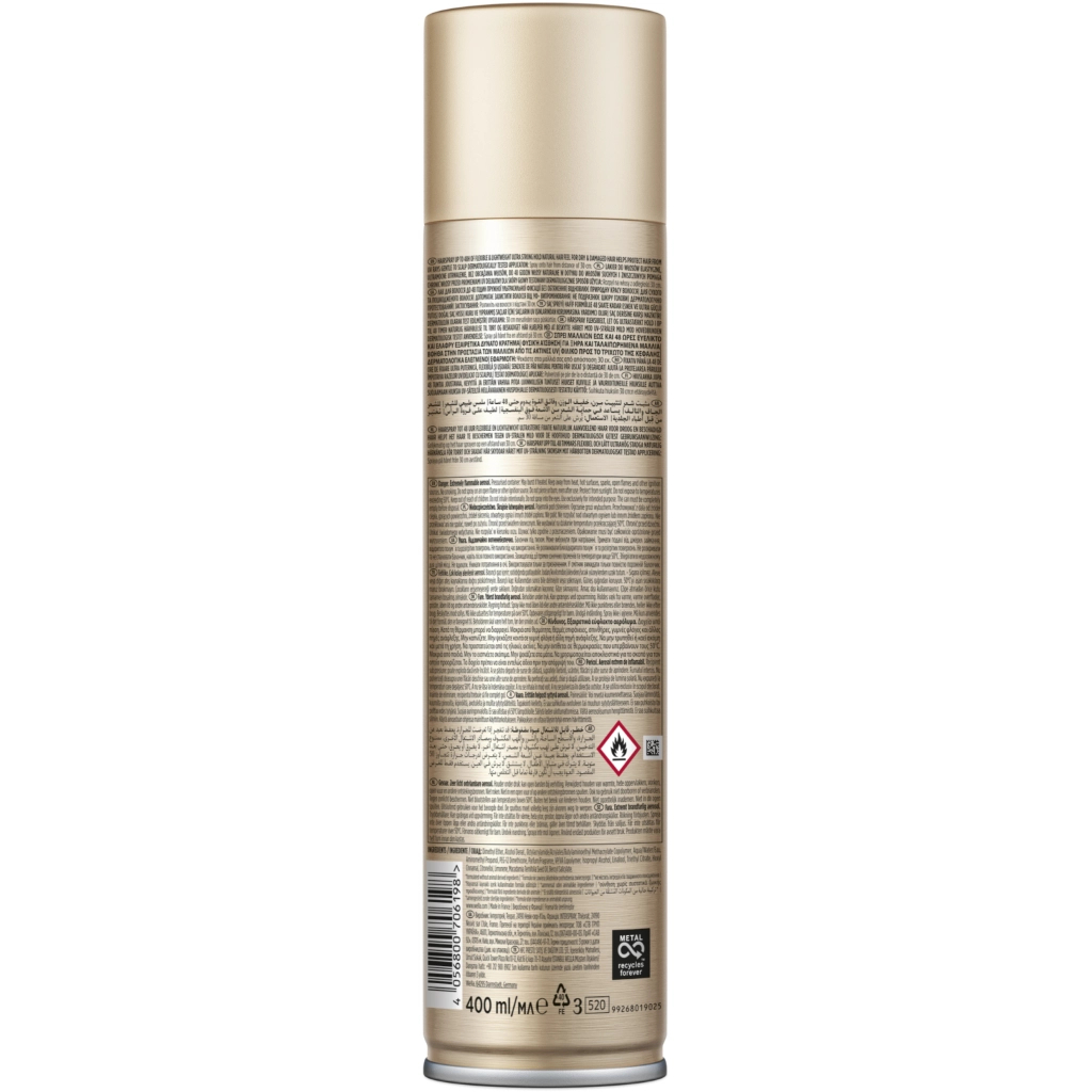 Лак для волосся WellaFlex Silk Finish & Hold 5 Ultra Strong Hold 400 мл (8699568540992/4056800706198) - изображение 2