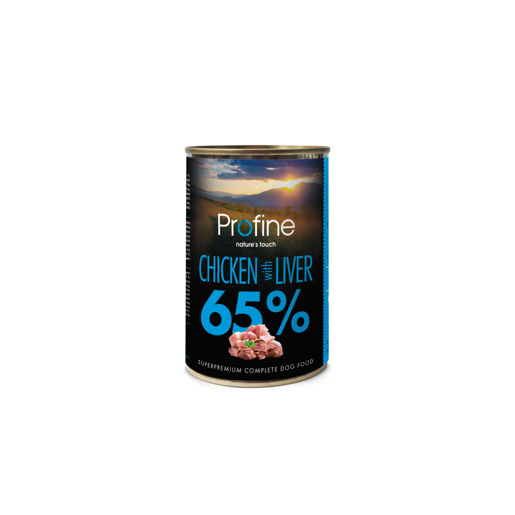 Консерви для собак Profine Dog з куркою і курячою печінкою 400 г (8595602524051) - зображення 1