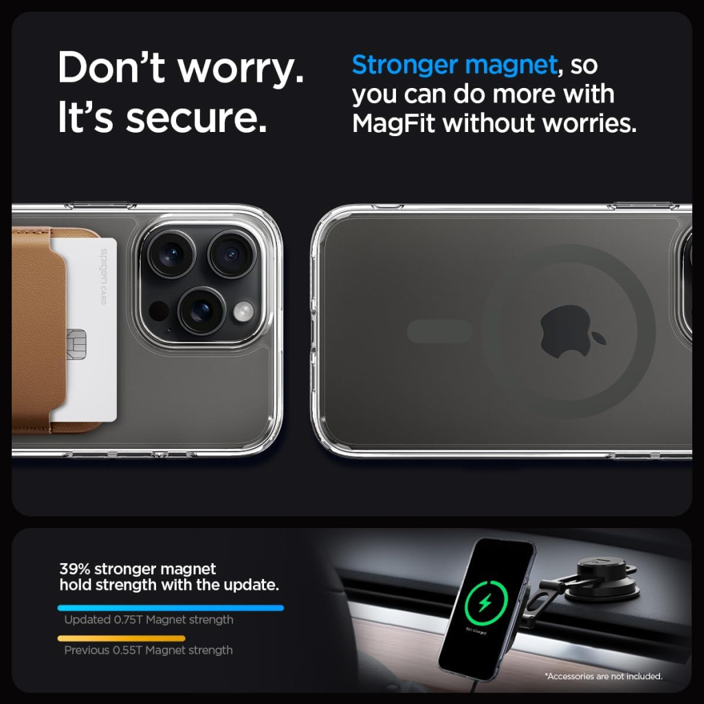 Чохол до мобільного телефона Spigen Apple iPhone 15 Pro Max Ultra Hybrid MagFit Graphite (ACS06577) - изображение 8