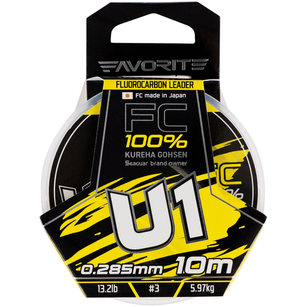 Флюорокарбон Favorite U1 FC 10m 3.0/0.285mm 13.2lb/5.97kg (1693.11.81) - зображення 2