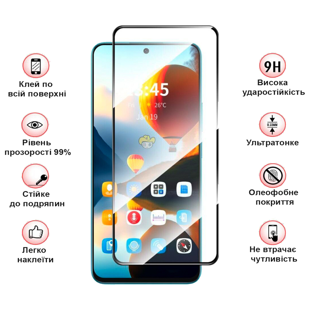 Скло захисне BeCover Infinix Hot 50 Pro (X6881) Black (712488) - зображення 3