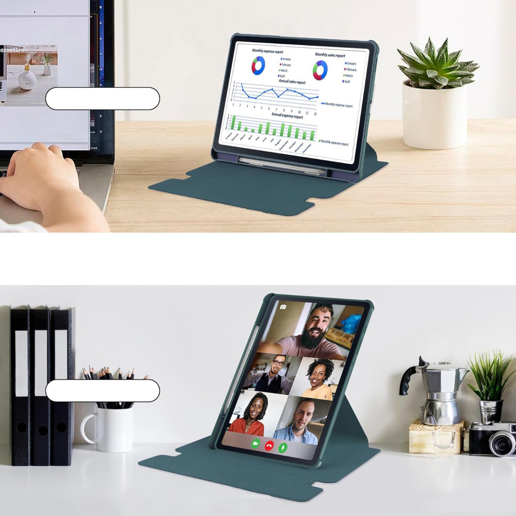 Чохол до планшета BeCover 360° Rotatable + Keyboard Samsung Tab S6 Lite (2024) 10.4" P620/P625/P627 Dark Green (712589) - зображення 7