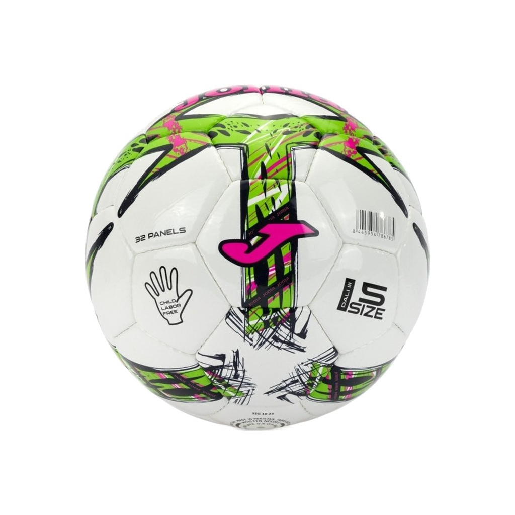 М'яч футбольний Joma Dal III (401412.334) Уні 5 Зелено-рожевий (8445954786785) - изображение 2