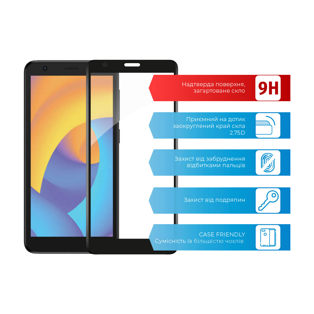 Скло захисне ACCLAB Full Glue ZTE Blade L9 (1283126517723) - зображення 2
