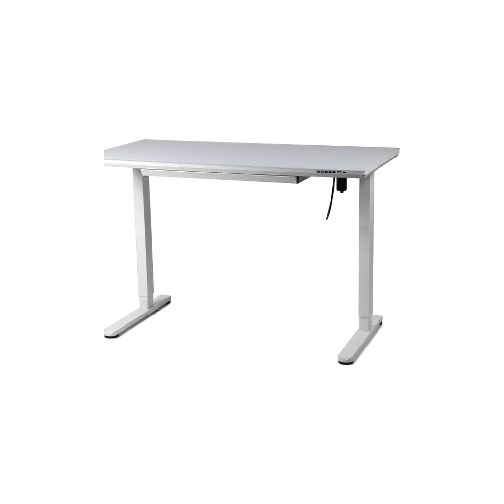 Комп'ютерний стіл Barsky StandUp white glass 1200*600 (BST-12new) - зображення 3
