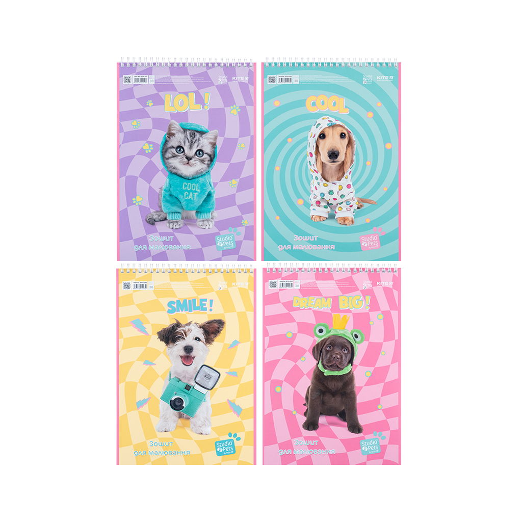 Альбом для малювання Kite Studio Pets 30 аркушів (SP24-243) - зображення 1