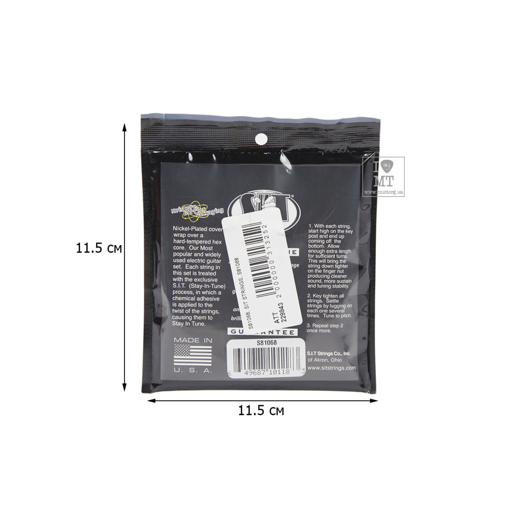 Струни для гітари SIT Strings S81068 (10-68) (229943) - зображення 2