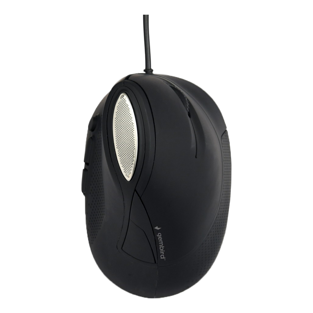 Мишка Gembird MUS-ERGO-03 USB Black (MUS-ERGO-03) - зображення 1