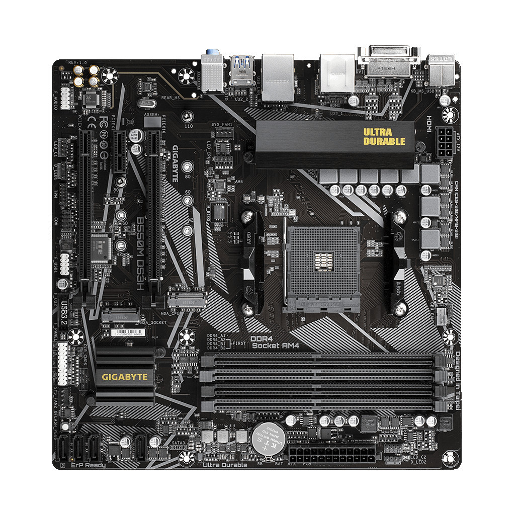 Материнська плата GIGABYTE B550M DS3H - зображення 1