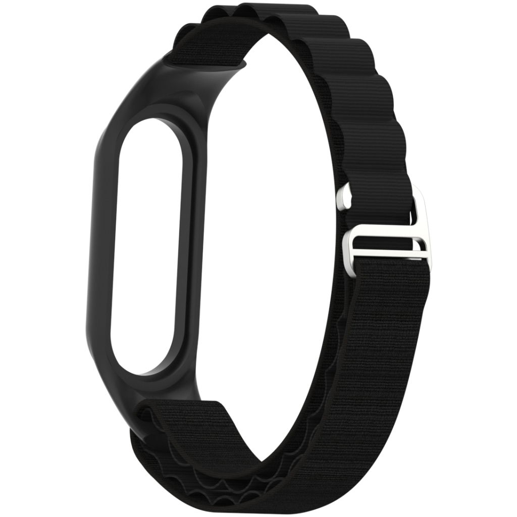 Ремінець до фітнес браслета Armorstandart AlpinaStyle Band для Xiaomi Mi Band 7/6/5/4 Black (ARM64987) - изображение 2