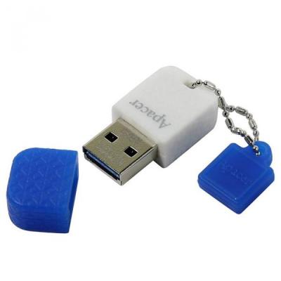 USB флеш накопичувач Apacer 8GB AH154 white/blue USB 3.0 (AP8GAH154U-1) - зображення 3
