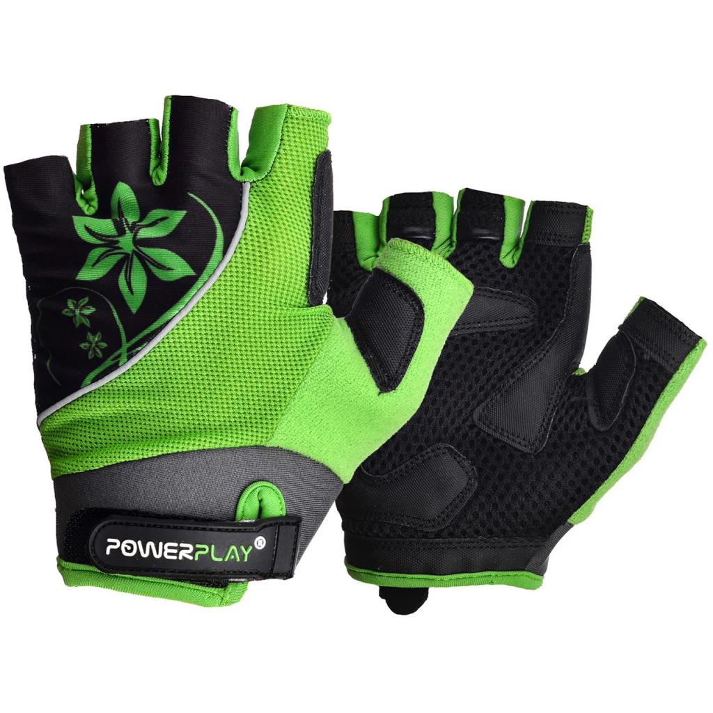 Велорукавиці PowerPlay Women 5281 Green S (5281A_S_Green) - зображення 1
