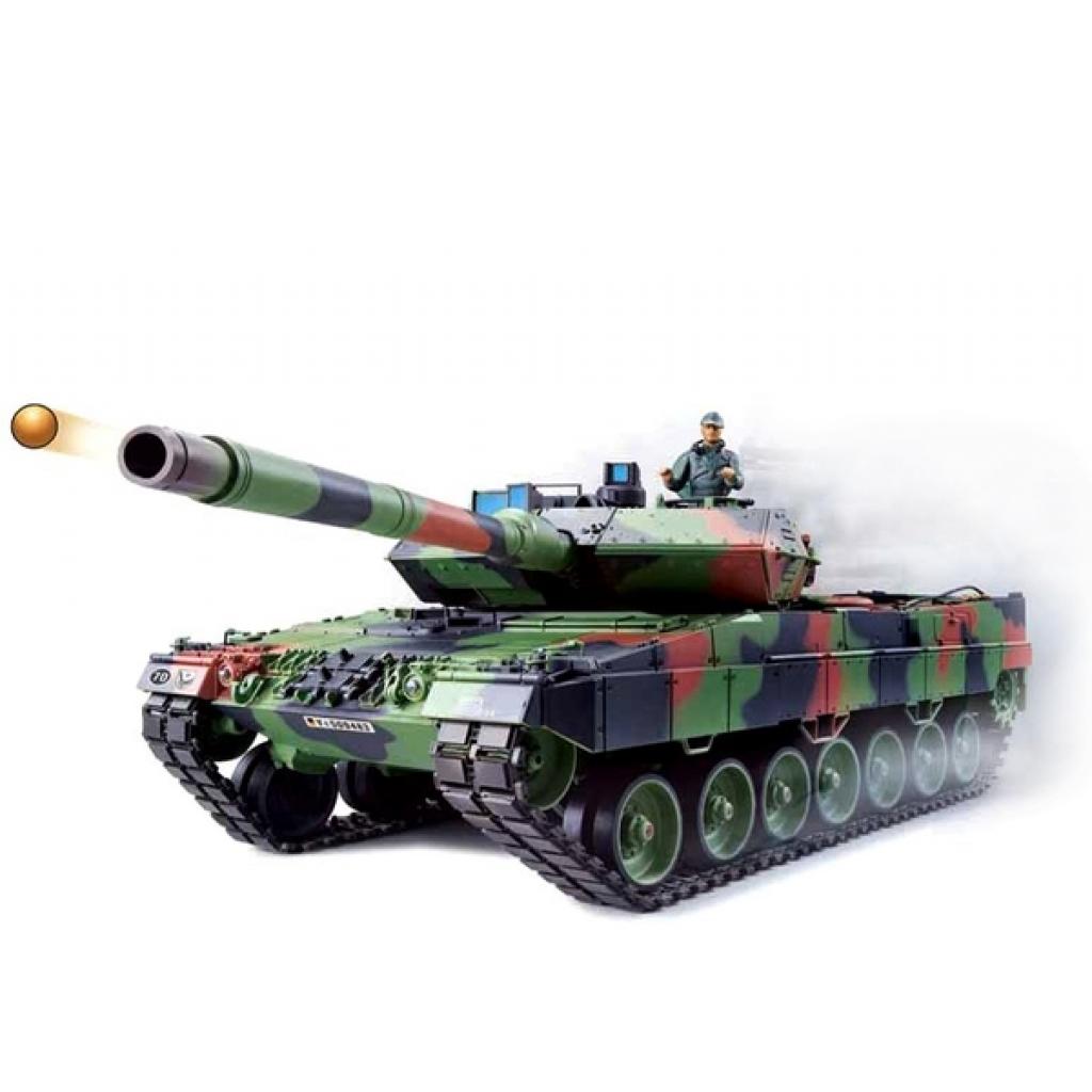 Радіокерована іграшка Heng Long Танк Leopard II A6 2.4GHz 1:16 з пневмогарматою та димом (HL3889-1) - зображення 7