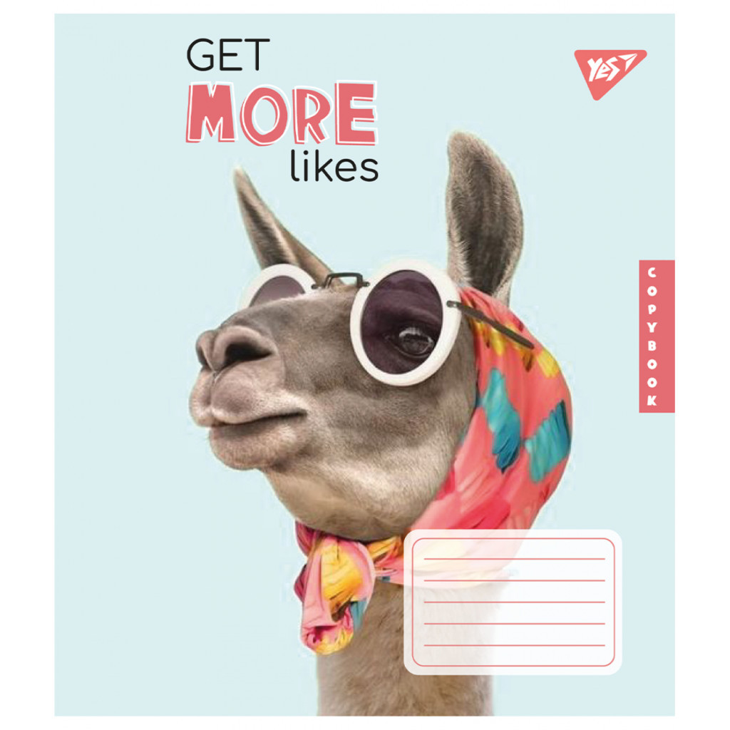 Зошит Yes Get more likes 24 аркушів клітинка (767289) - зображення 6