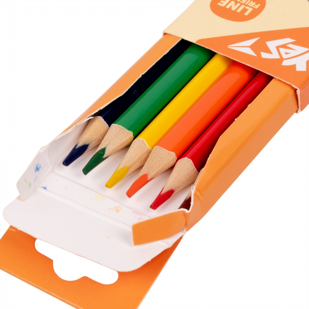 Олівці кольорові Yes Line Friends 6 кол. (290710) - зображення 2