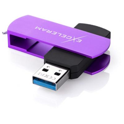USB флеш накопичувач eXceleram 16GB P2 Series Grape/Black USB 3.1 Gen 1 (EXP2U3GPB16) - зображення 2