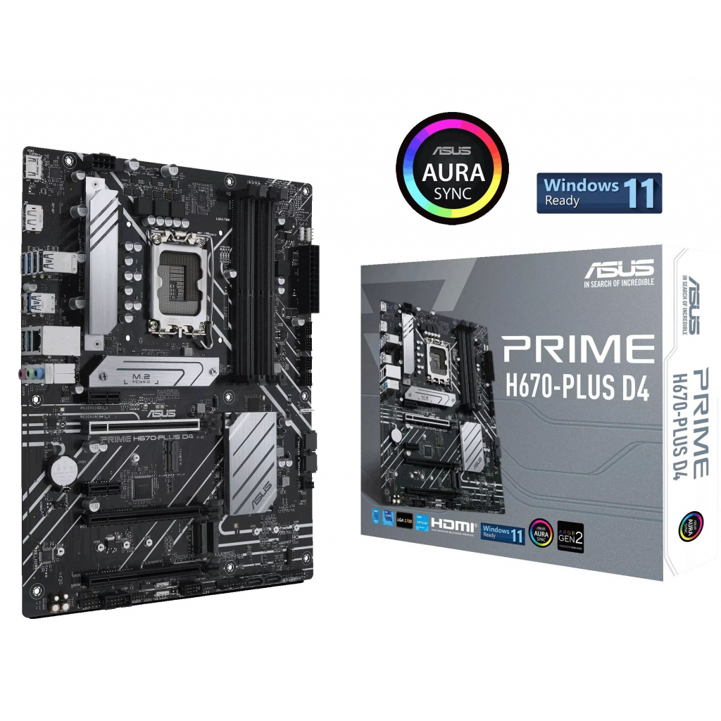Материнська плата ASUS PRIME H670-PLUS D4 - зображення 1