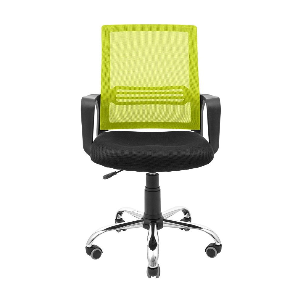 Офісне крісло Richman Джина Хром Піастра Сітка чорна + зелена (ADD0003093) - зображення 2