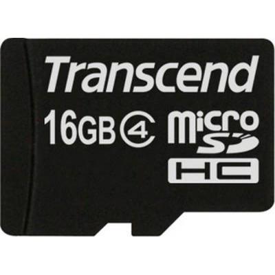 Карта пам'яті Transcend 16GB microSD class 4 (TS16GUSDC4PB) - зображення 1