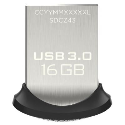 USB флеш накопичувач SanDisk 16GB Ultra Fit USB 3.0 (SDCZ43-016G-GAM46) - зображення 1