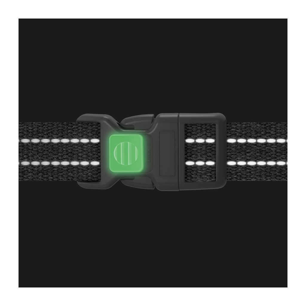 Шлея для собак WAUDOG Н-подібна Re-cotton з QR паспортом, світловідбивна M блакитна (25922) - зображення 3