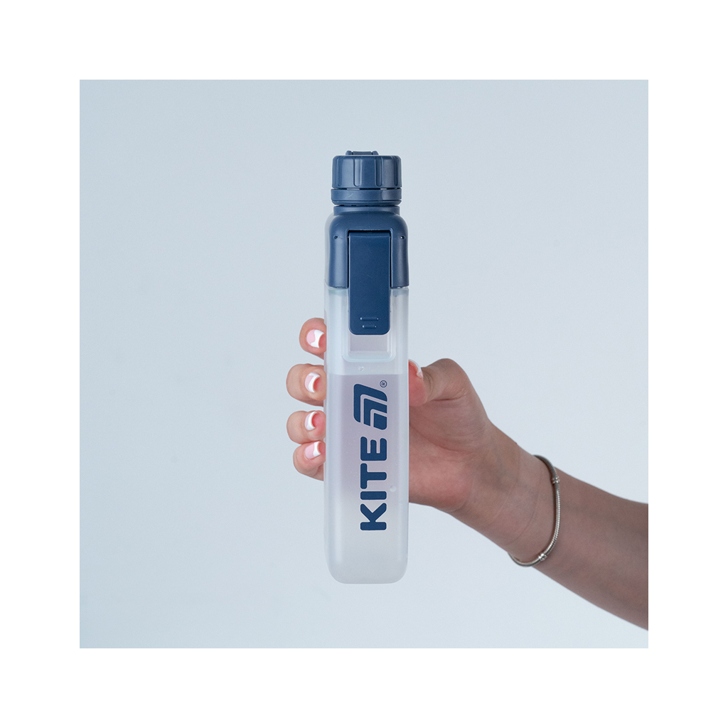 Пляшка для води Kite 450 мл синя (K25-1239-1) - зображення 4