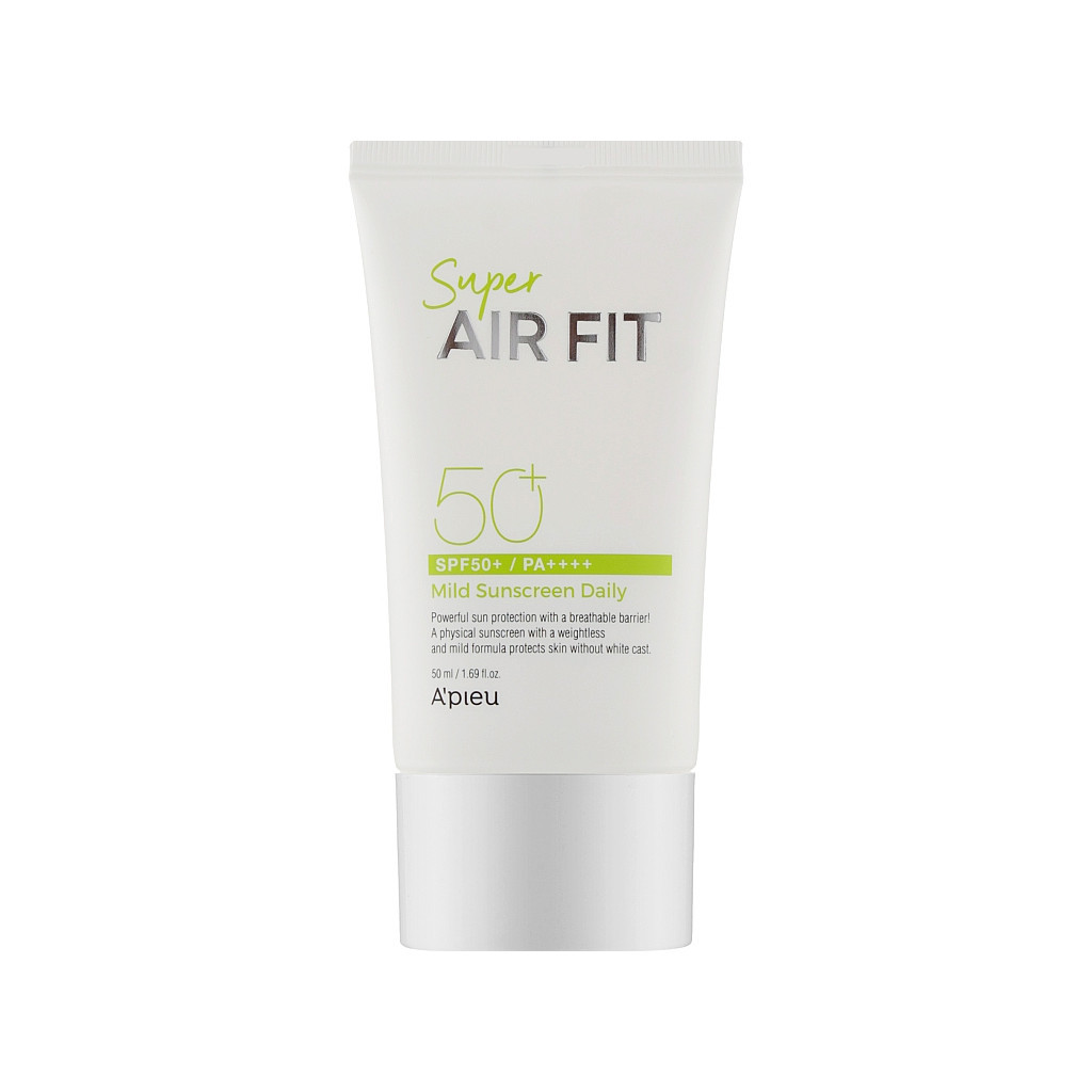 Засіб від засмаги A'pieu Super Air Fit Mild Sunscreen Daily SPF50+ PA++++ 50 мл (8809643530521) - зображення 1