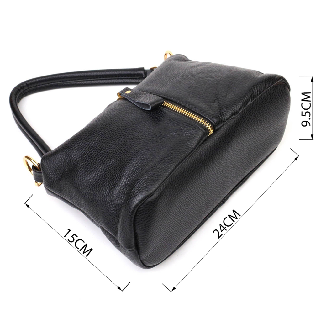 Сумка Vintage З натуральної шкіри Чорна (22135) - зображення 4