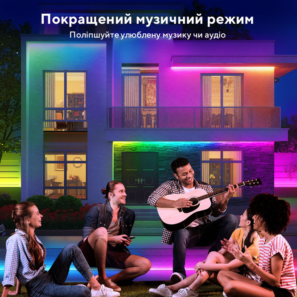 Світлодіодна стрічка Govee Phantasy Outdoor LED RGBIC Strip Lights 10м Білий (H61723D1) - изображение 6