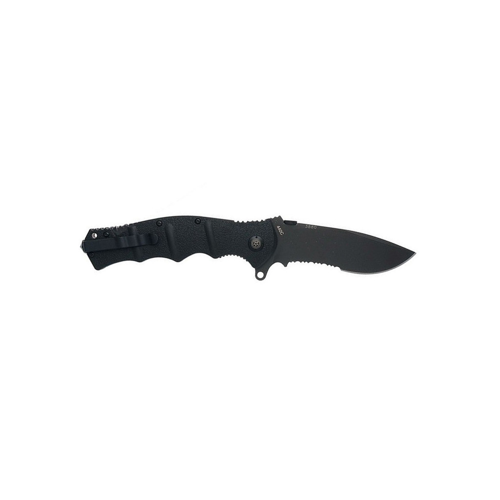 Ніж Boker Plus AK-101 Black Blade, напівсеррейтор (01KAL102) - зображення 2