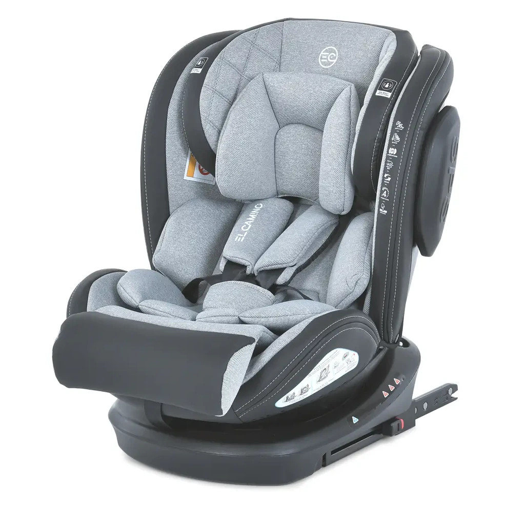 Автокрісло El Camino EVOLUTION 2 360 ISOFIX (0-36кг) (ME 1045-1 royal gray) - зображення 1