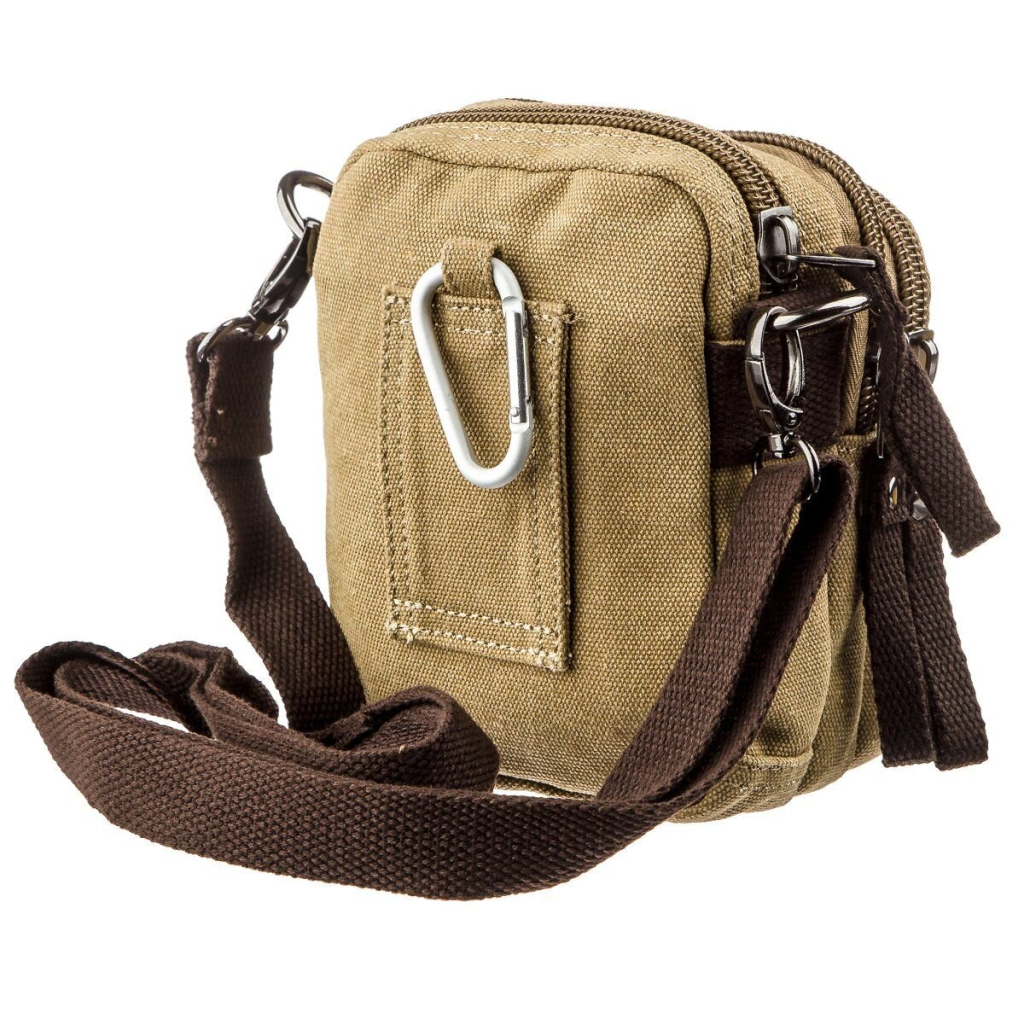 Сумка Vintage Текстильна Хакі (20161) - зображення 2