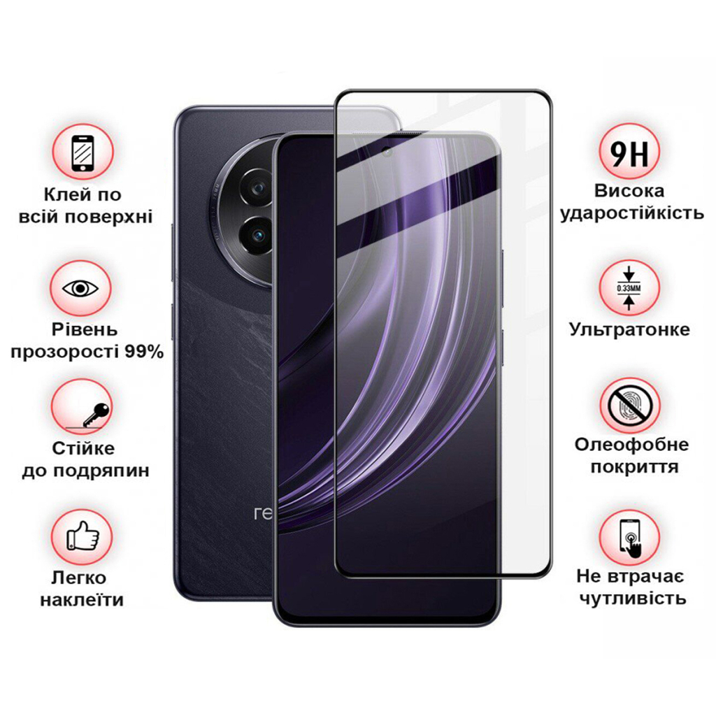 Скло захисне BeCover Realme 13 Plus 5G Black (712502) - зображення 3