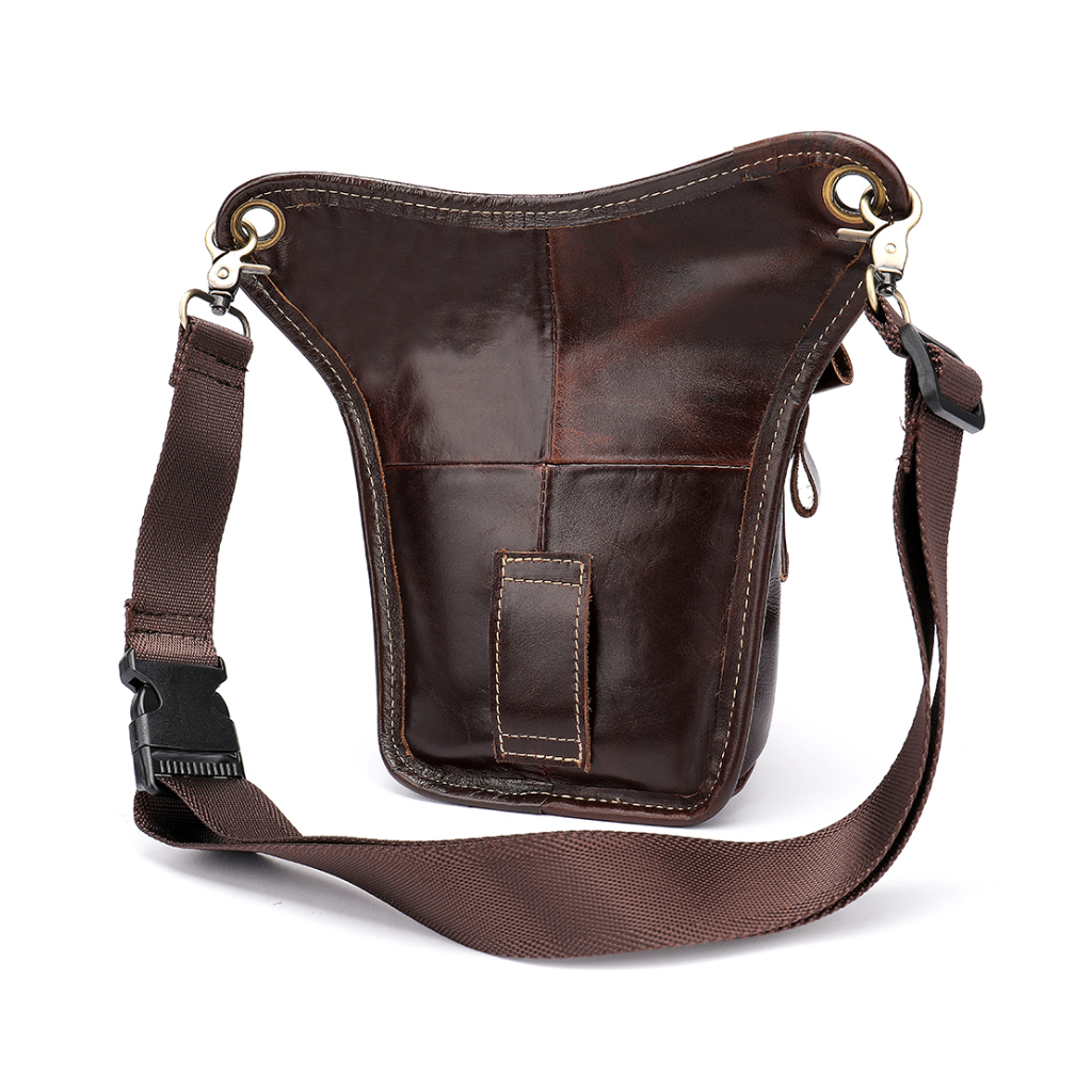 Сумка Vintage На пояс шкіряна Коричнева (20013) - зображення 3