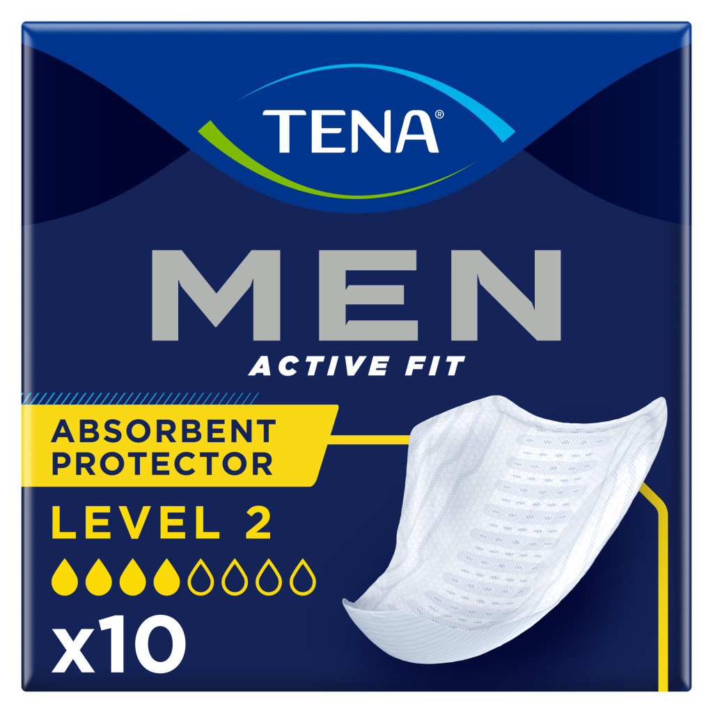 Урологічні прокладки Tena for Men Level 2 10 шт. (7322540016413) - зображення 1