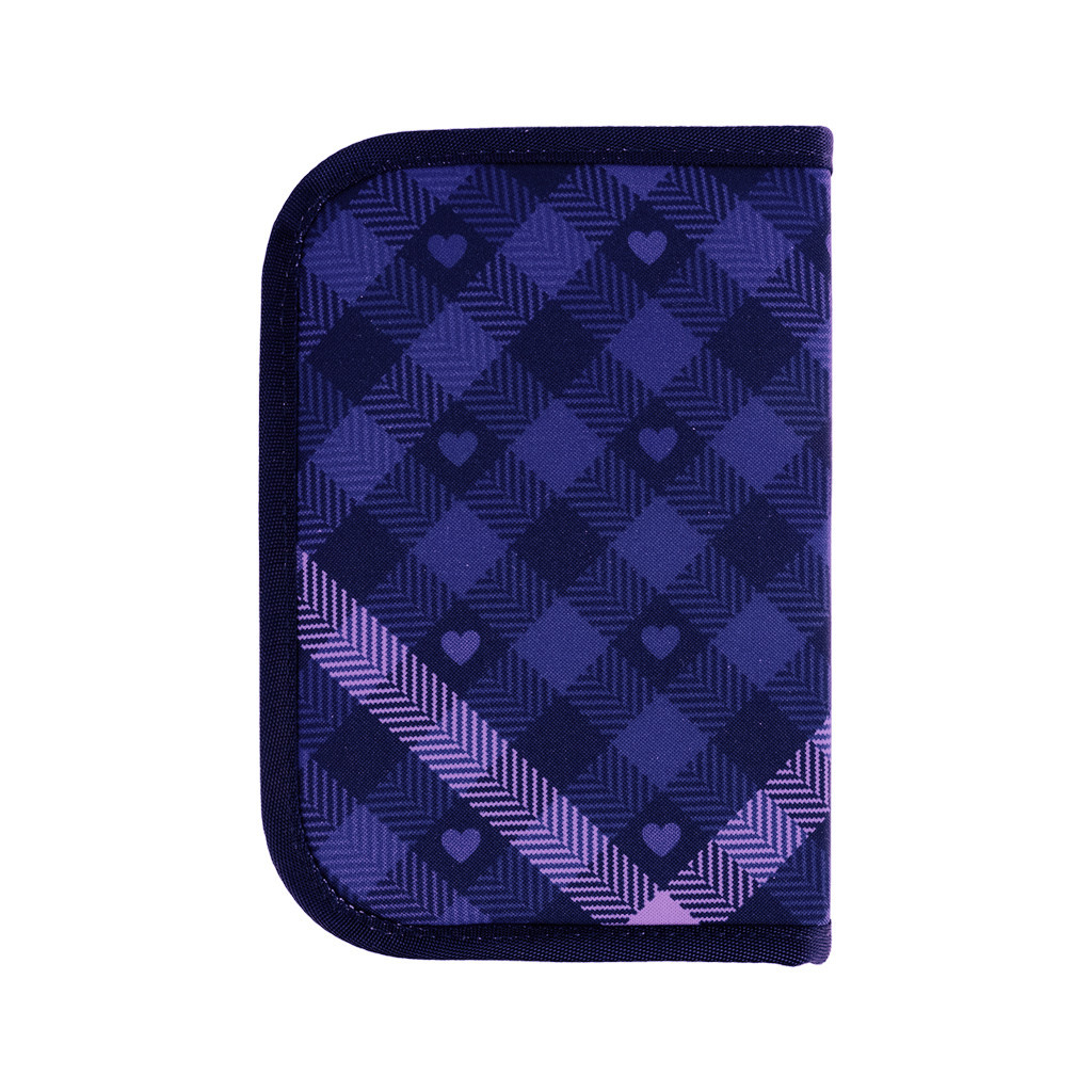 Пенал Kite Check and Hearts 621 відділення, 1 відворот (K24-621-1) - зображення 5