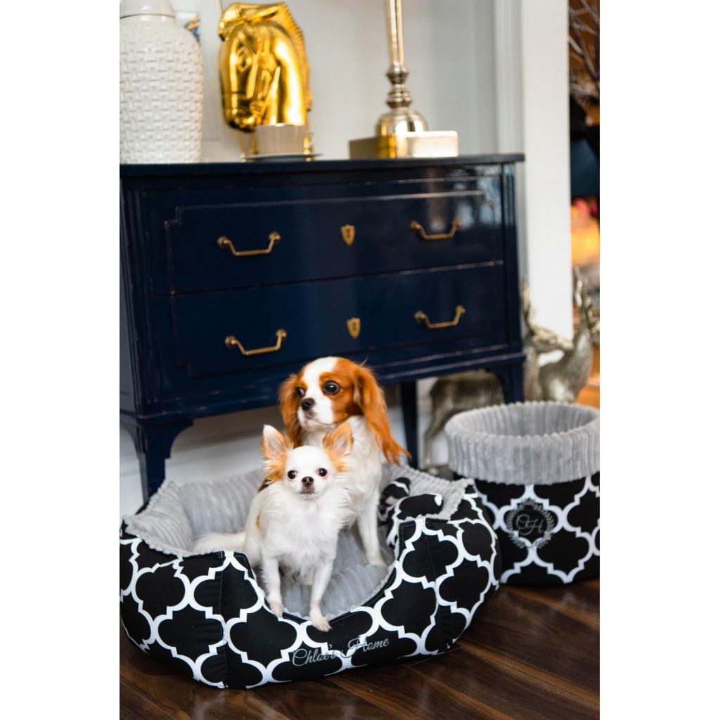 Лежак для тварин Chloe's Home Rome М чорний (CLH0182) - зображення 3