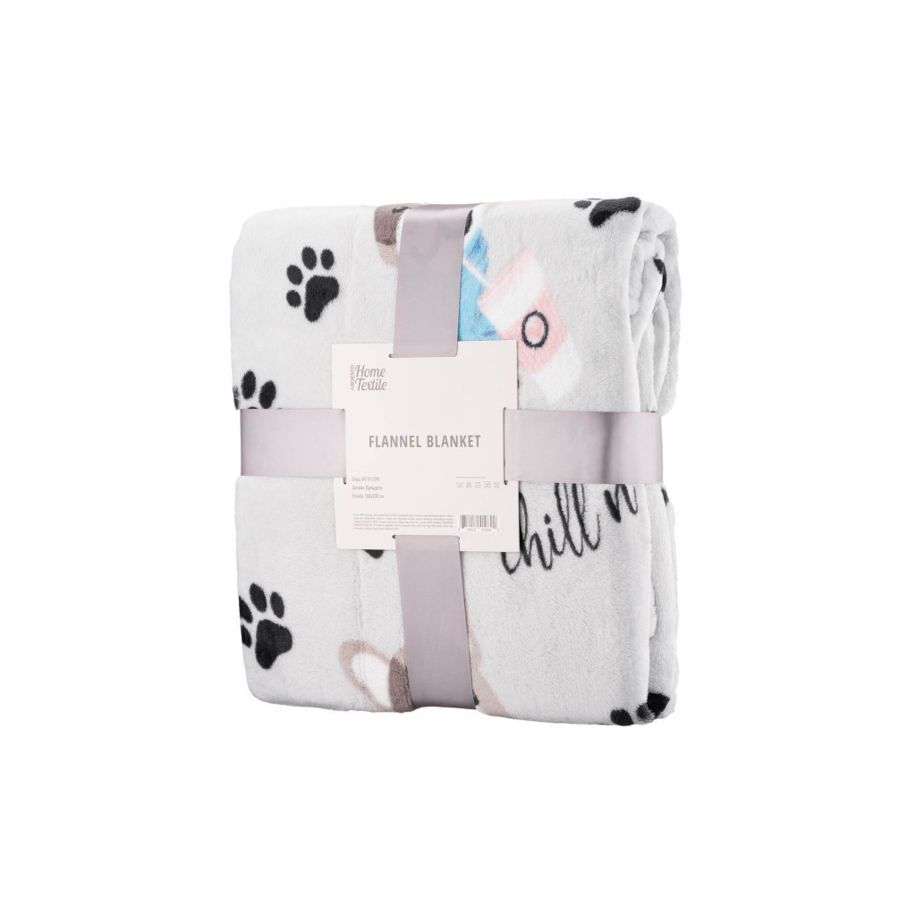 Плед Ardesto Flannel бульдоги 160х200 см (ART0112PB) - изображение 1