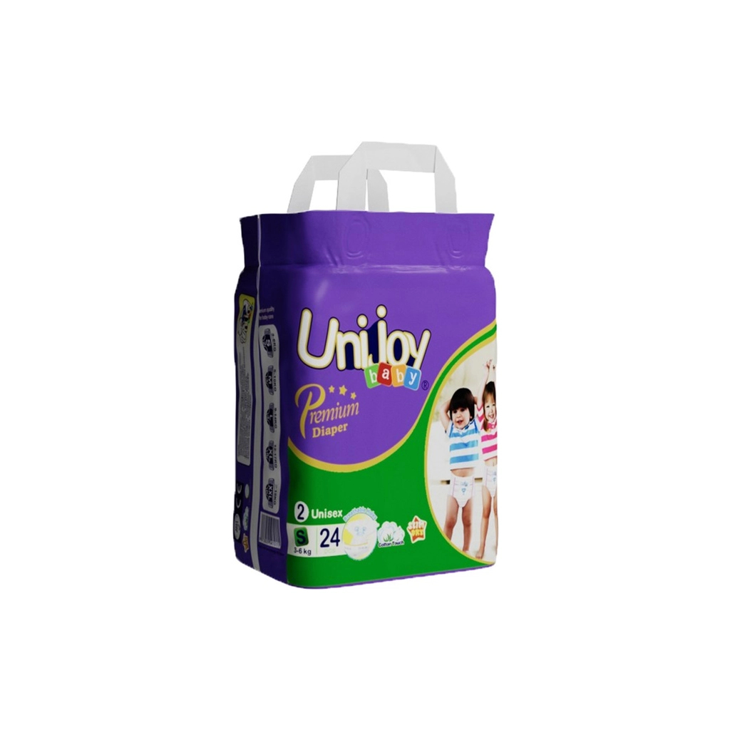 Підгузки Unijoy baby Premium S (3-6 кг) 24 шт (6973920541011) - зображення 1