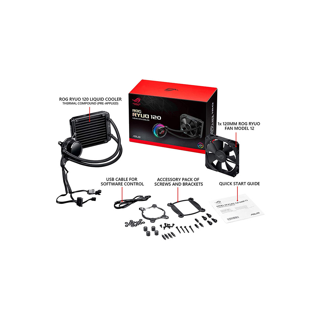 Система рідинного охолодження ASUS ROG-RYUO-120 (90RC0010-M0UAY0) - зображення 4