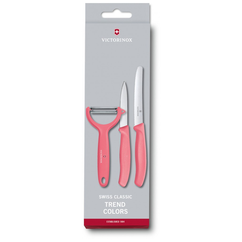 Набір ножів Victorinox Swiss Classic Paring Set 3 шт Tomato and Kiwi Red (6.7116.33L12) - зображення 1
