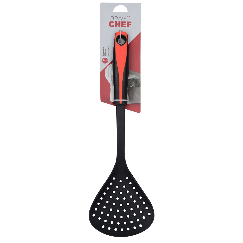 Шумовка Bravo Chef Black/Red 34,5 см (BC-5105/6) - зображення 3
