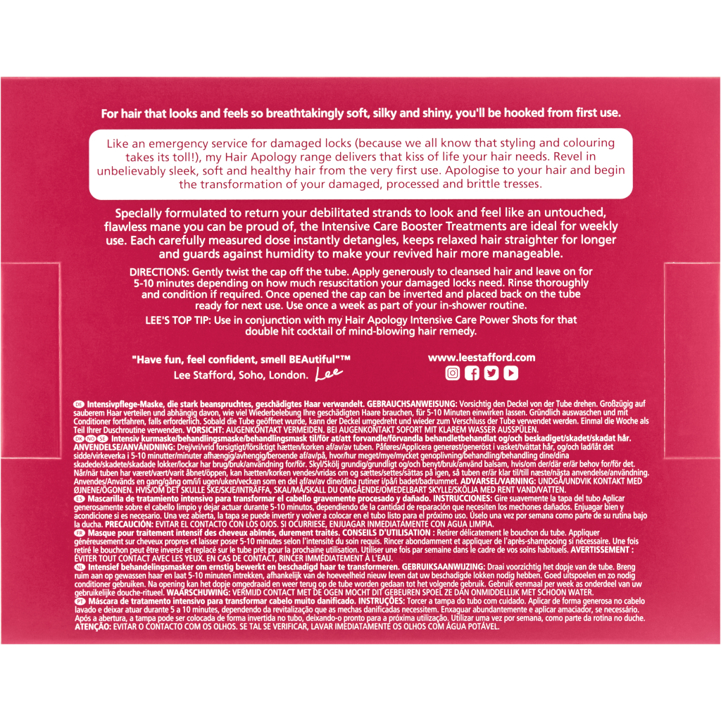 Сироватка для волосся Lee Stafford Hair Apology Інтенсивне лікування 4 х 20 мл (5060282702745) - изображение 2