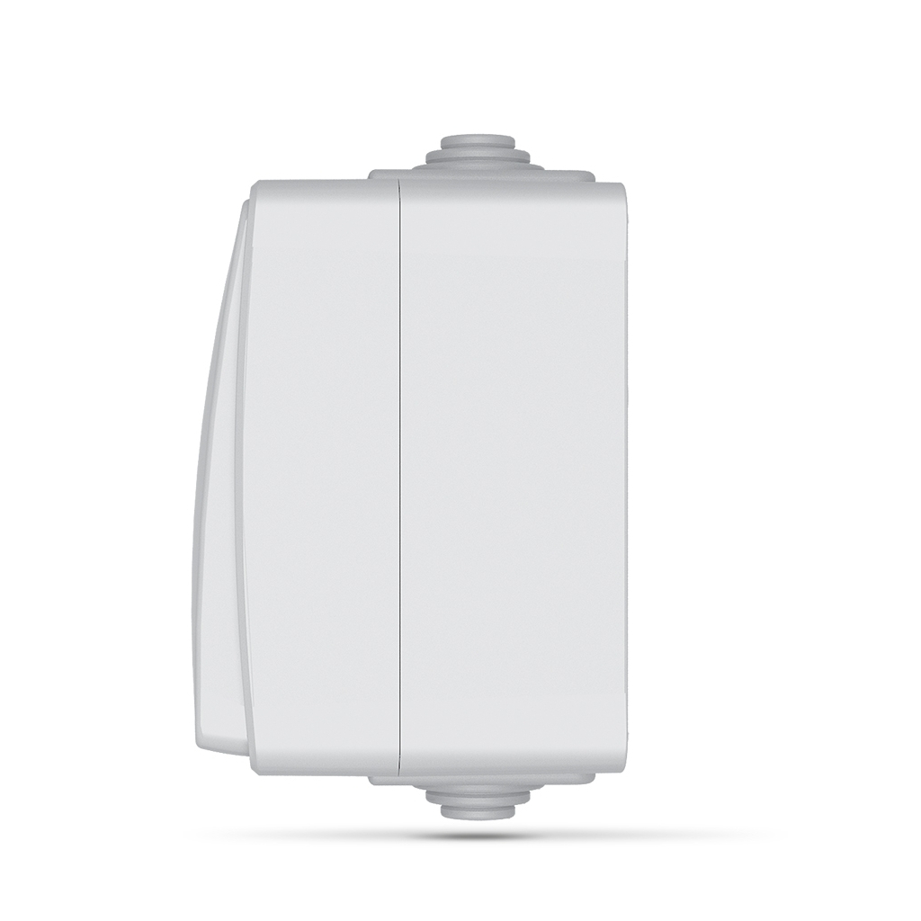 Вимикач Videx BINERA IP65 зовнішній 1кл сірий (VF-BNW11-36125) - зображення 3
