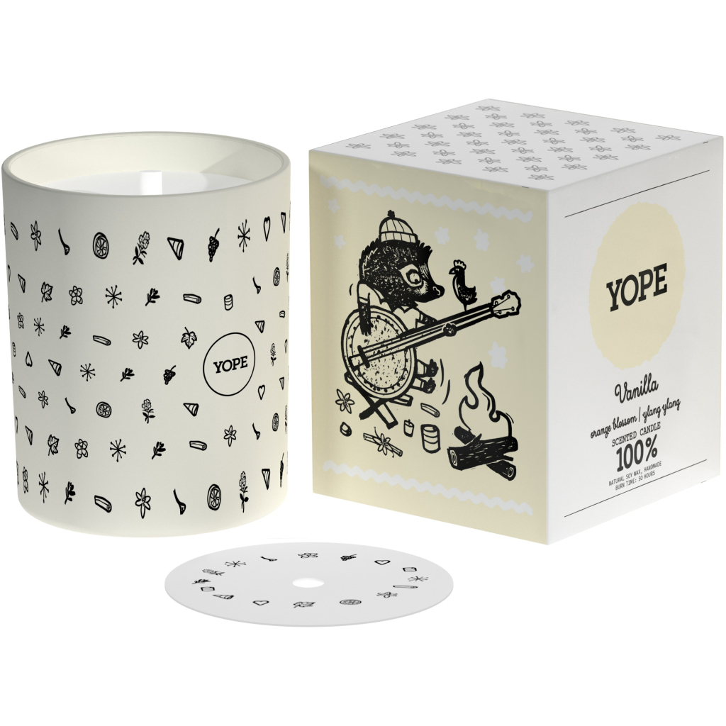 Ароматична свічка Yope Vanilla Soy Candle 200 г (5900168901087) - зображення 1