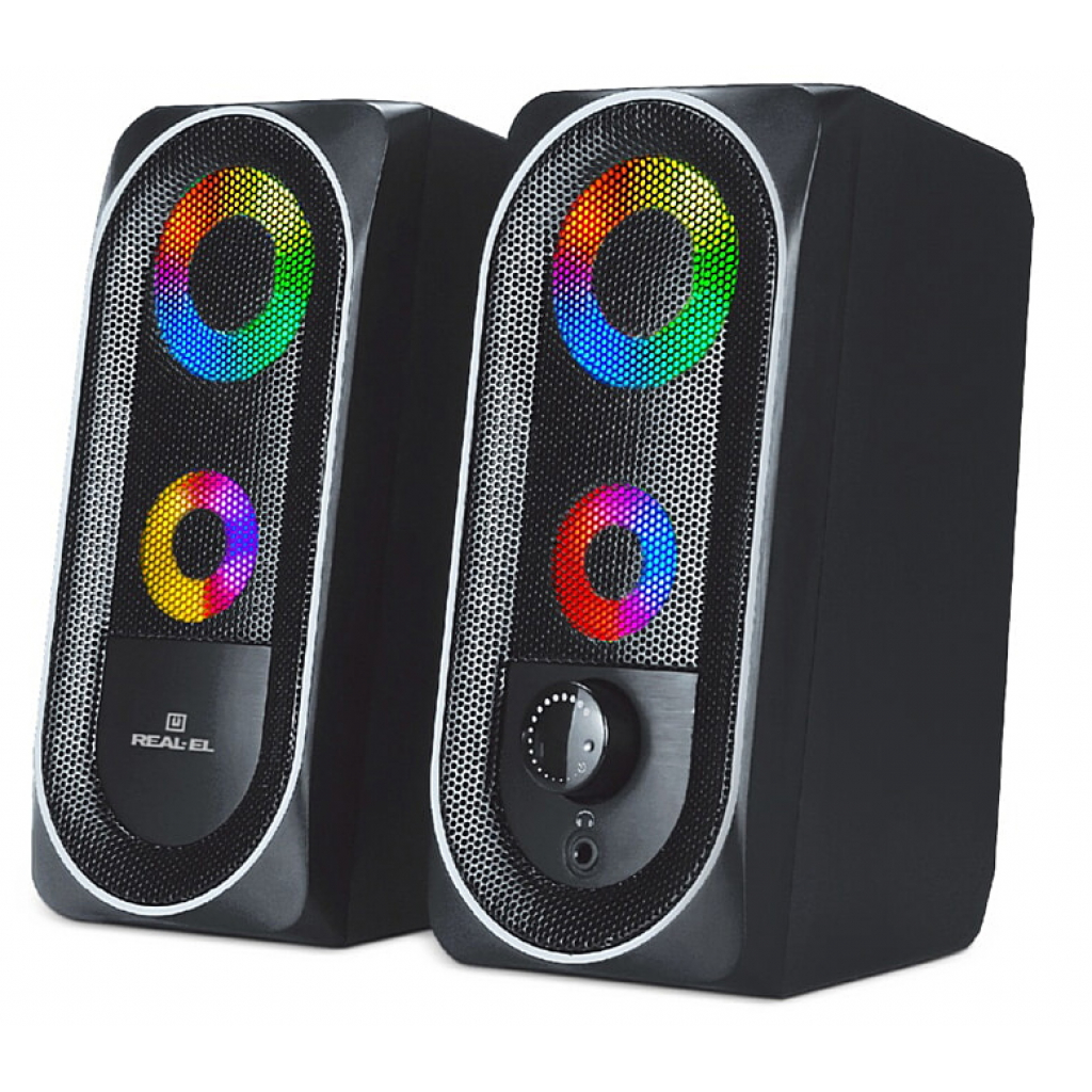 Акустична система REAL-EL S-110 USB Black - зображення 2