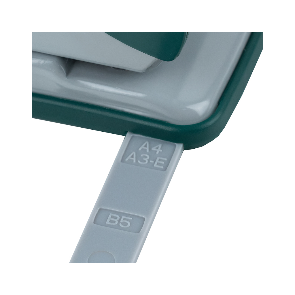 Діркопробивач Axent Exakt-2 металевий, 30арк, Earth colors зелений (3930-30-A) - зображення 4