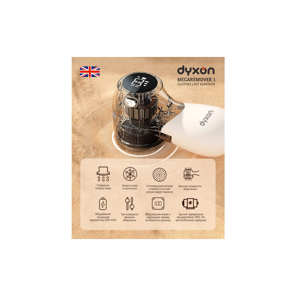Машинка для чищення трикотажу DYXON MEGAREMOVER 1 White (DXNMSKMGRMVR1W) - изображение 2