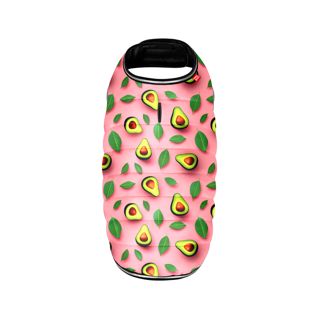 Курточка для тварин WAUDOG Clothes Накидка Авокадо на рожевому XXS (501-4051) - зображення 3